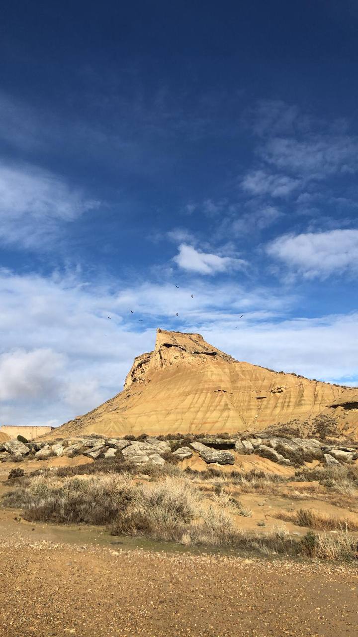 Formacion rocosa en las Bardenas Reales